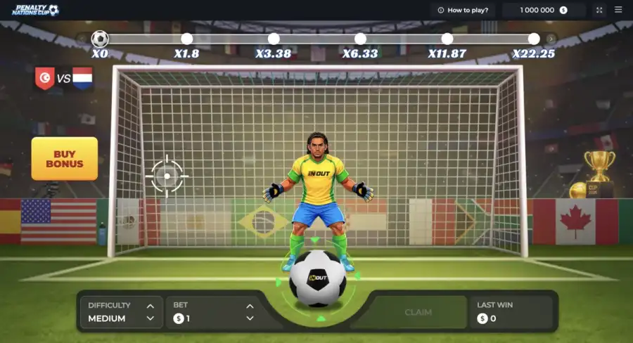 Penalty Nations Cup gameplay screenshot Penalty Nations Cup gameplay screenshot